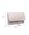 Bellee Μπεζ Clutch