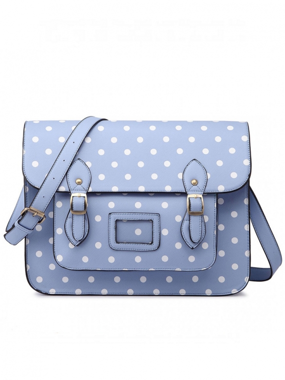 Light Blue Dotty Τσάντα